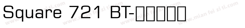 Square 721 BT字体转换